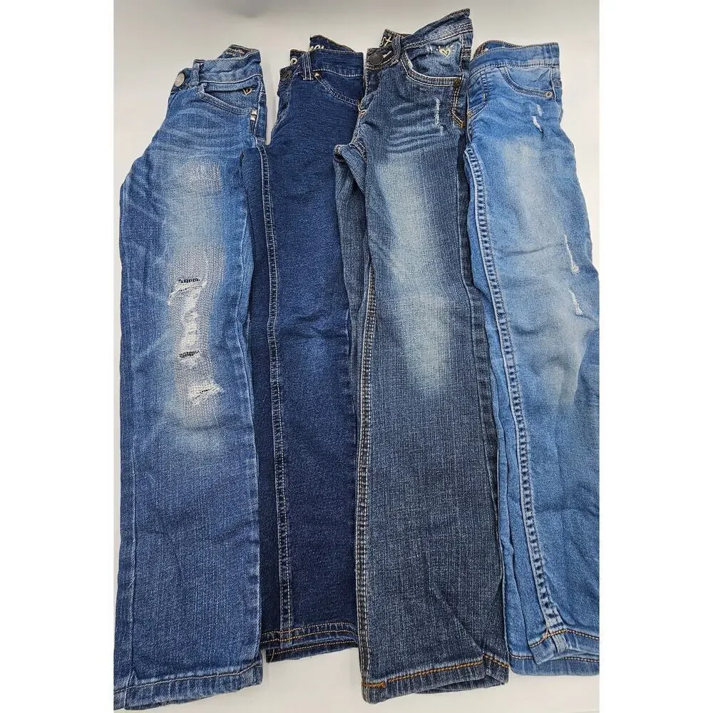 4 Pair Justice Girl's Size 8 Jeans/Jeggings